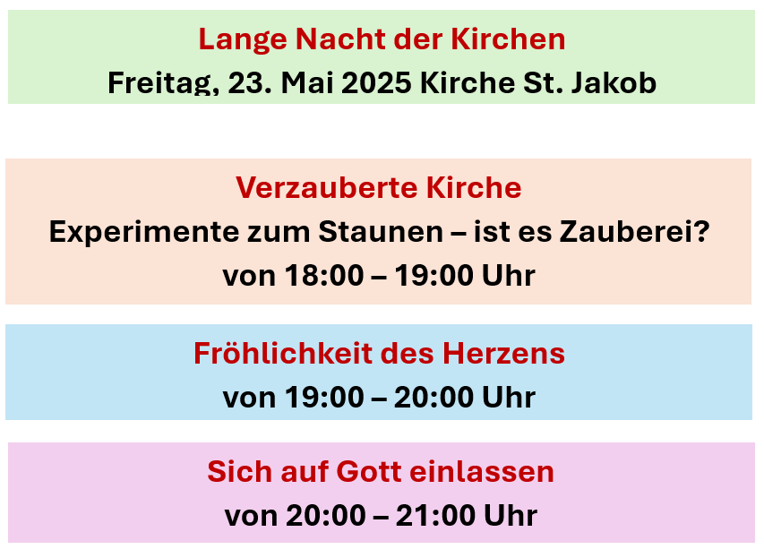 Lange Nacht der Kirchen 2025